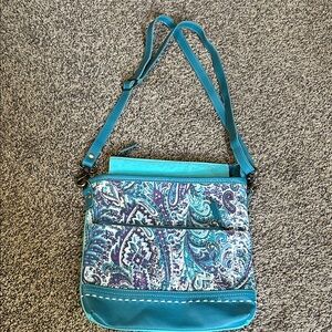 Myra Bag Blue Paisley Crossbody